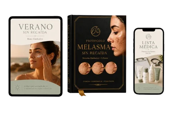 Paquete completo Protocolo Melasma Sin Recaída con los 2 bonos